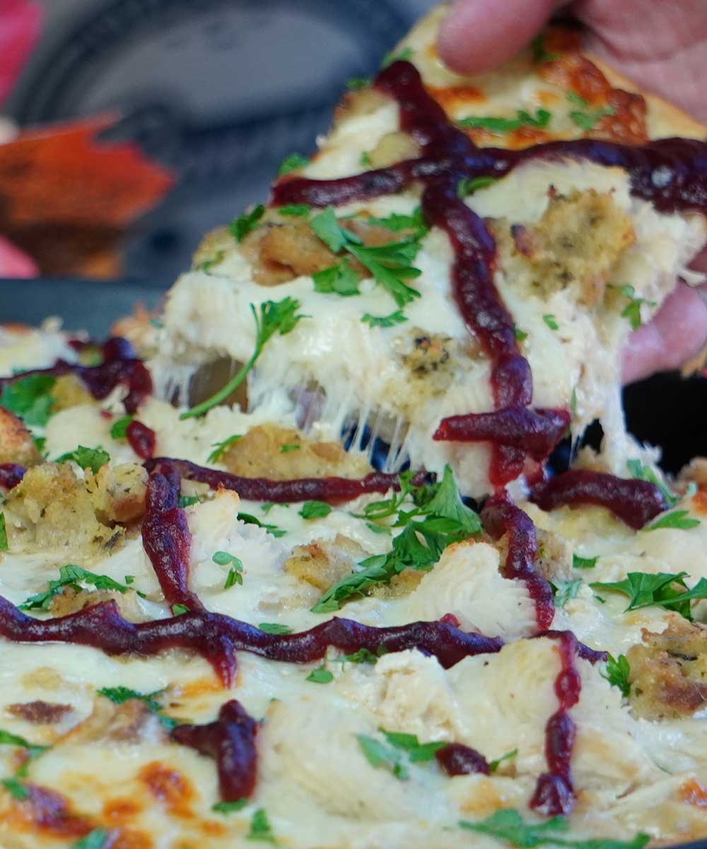 Thanksgiving Leftovers Pizza - mobile version